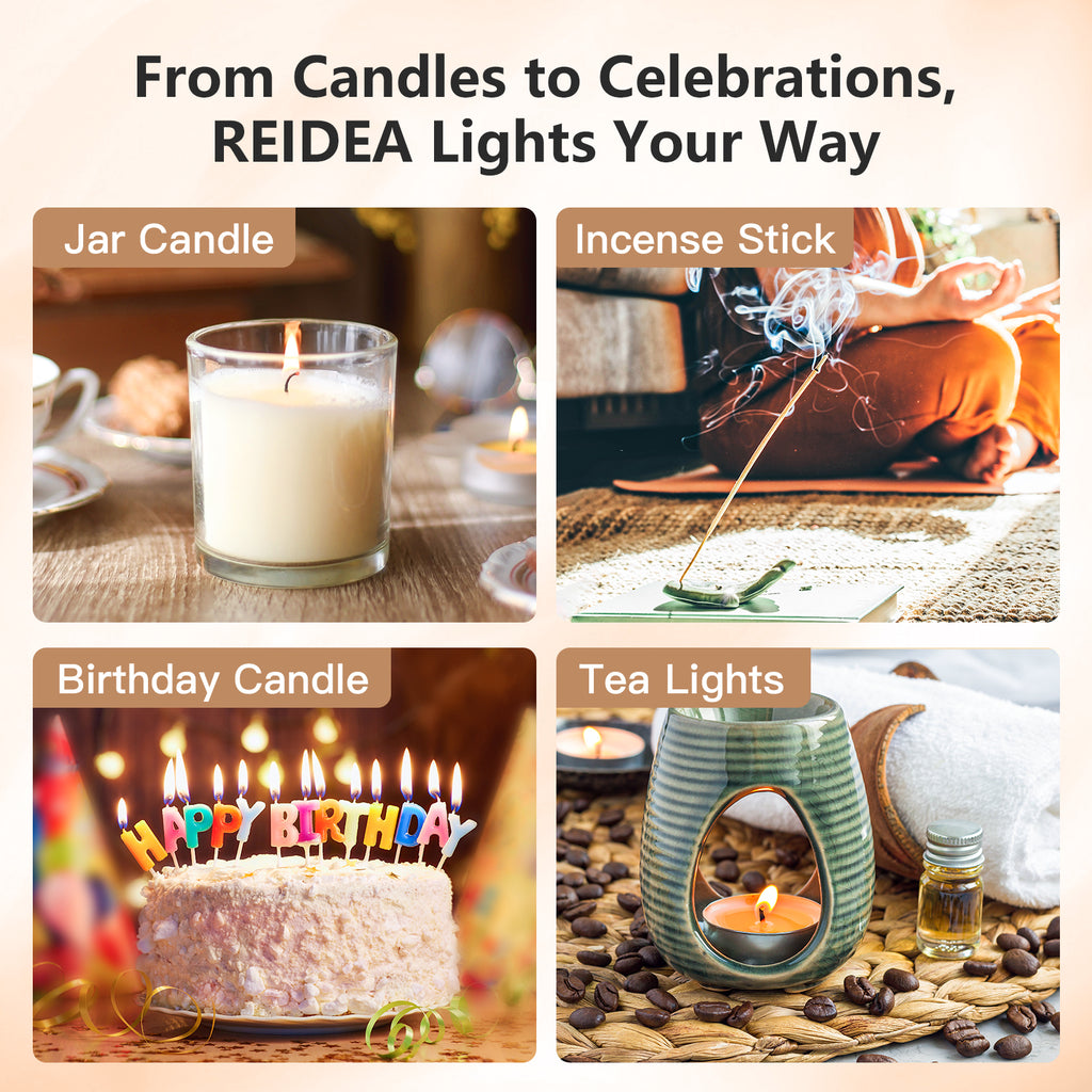 REIDEA R1 Pro Electronic Candle Lighters, 2-Pack (2 Lighters in 1 Box)